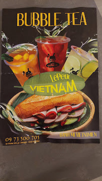 Le Petit Vietnam à Bordeaux menu