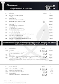 Restaurant grec Restaurant Kreta à Meitingen (le menu)