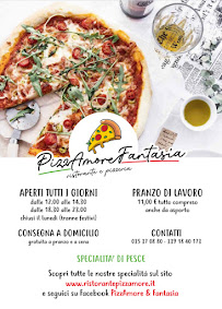PizzAmoreFantasia à Dalmine carte
