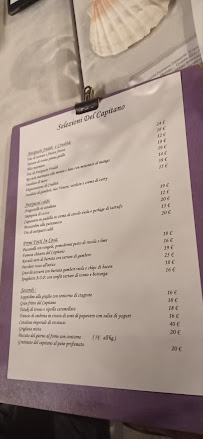 Ristorante Capitano à Cervia menu