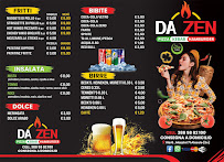 Carte du Da zen restaurant à Alassio