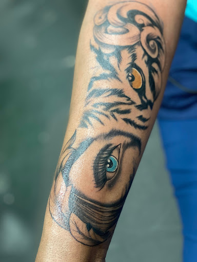 Explore back leg tattoo ideas, creative tattoo ideas in Redford, available at Prime Tattoo & Beauty