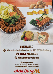 Carte du Cigköftem Freiburg à Freiburg im Breisgau