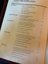 Menu / carte de Madam Anna Ekke à Munich