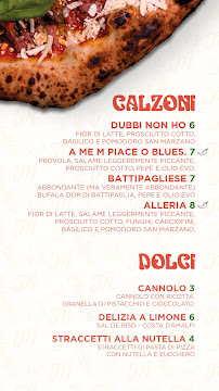 Carte du Mandolino Pizzeria à Battipaglia