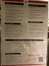 Carte du MIRO - Osteria del Cinema à Milan