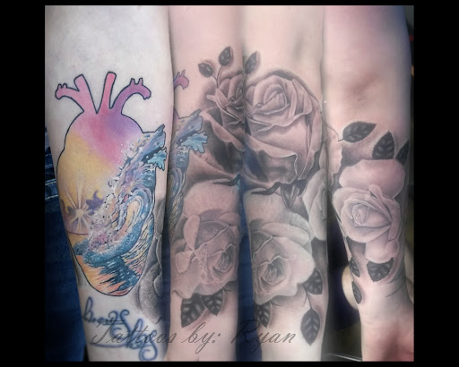 Explore heart with wings tattoo ideas, creative tattoo ideas in Renton, available at Handsome Devil Ink