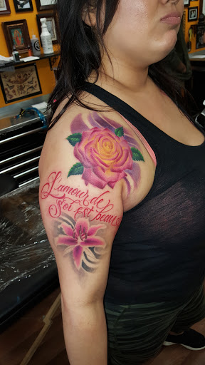 Explore lemon tattoo ideas, creative tattoo ideas in Stockton, available at THE PIRATES LOUNGE TATTOO PARLOR
