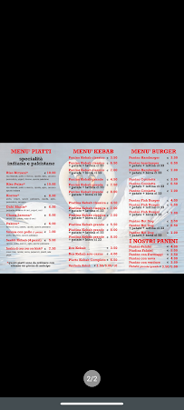 Hans Real Pizza Kebab à Recanati menu