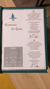 Ĺ osteria del genio à Parabiago menu