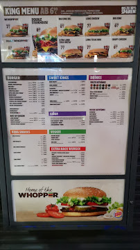 Menu / carte de Burger King à Villingen-Schwenningen