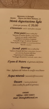 Le Botteghe à Matera carte