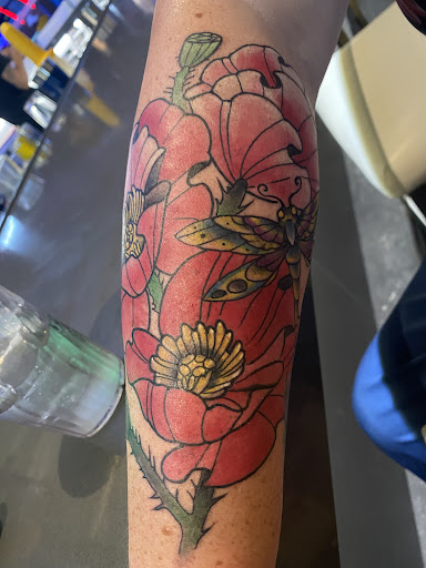 Explore airplane tattoo ideas, creative tattoo ideas in Myrtle Beach, available at Aces High Tattoo