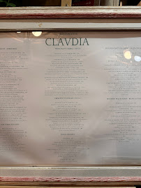 Pizzeria RISTORANTEPIZZERIACLAUDIA à Rome - menu / carte