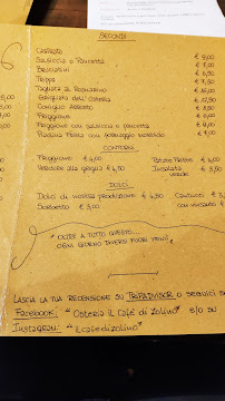 Restaurant Osteria Il Cafè Di Zolino Srl à Imola (la carte)