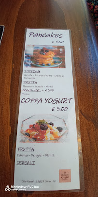 Menu du Sister's Café à Lierna