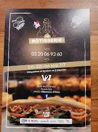 Restaurant de plats à emporter La Rôtisserie V2 à Villeneuve-d'Ascq (la carte)