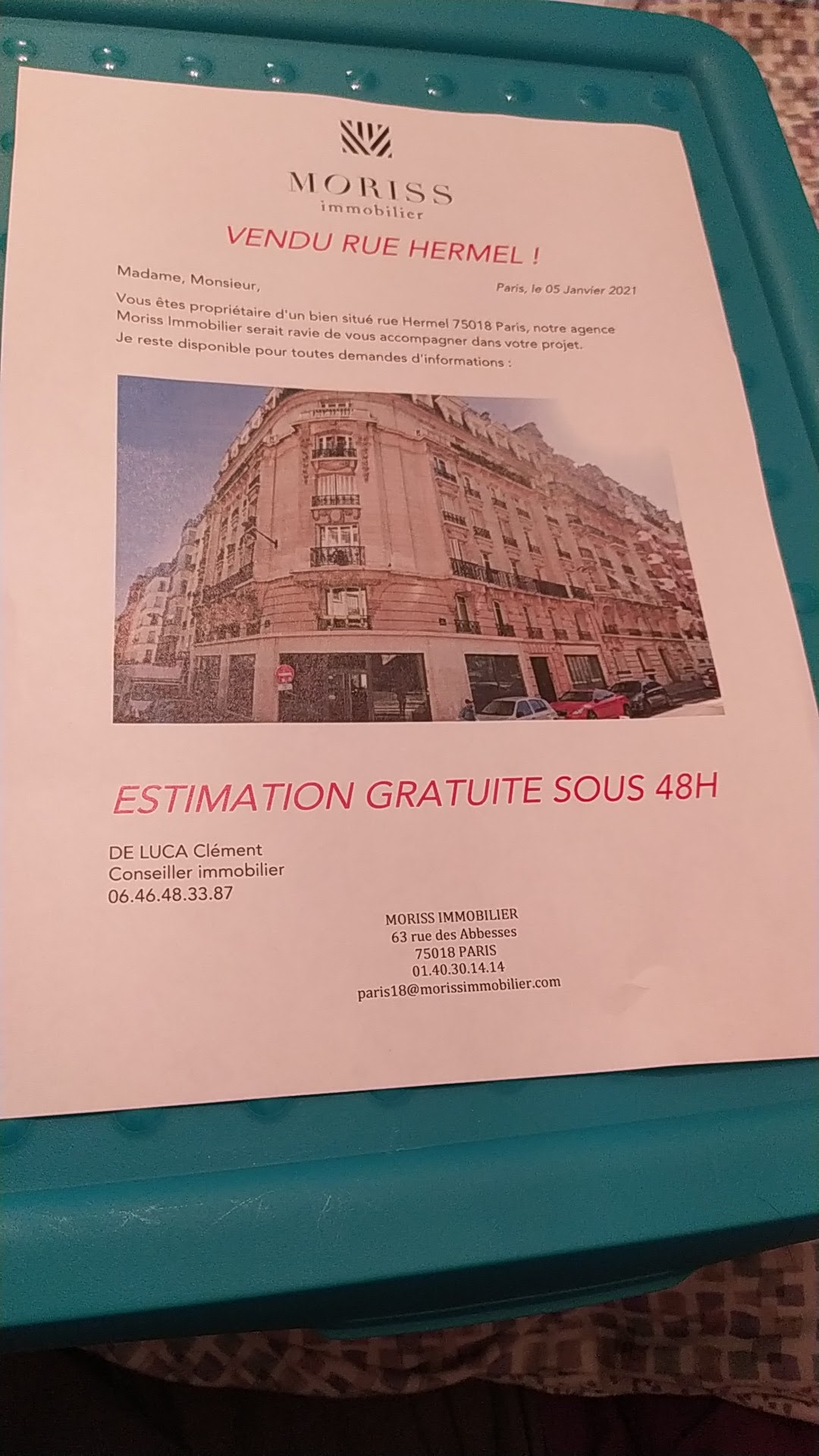 Photo n° 1 de l'avis de N.. fait le 05/01/2021 à 14:17