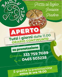 Bavdin Pizza à Pinzolo menu