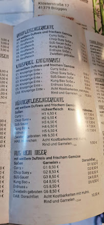 Mr. Le`s Bistro asiatische Spezialitäten à Brüggen menu