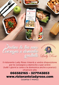 Carte du Ristorante Lady Rose à Fiumicino