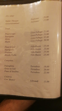 Restaurant Osteria La Bistecca à Milan (le menu)