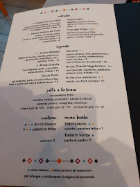 Menu / carte de I PERUVIÀ, ristorante cucina peruviana à Brescia