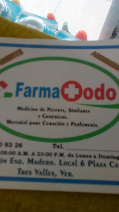 Farmacia Farmatodo 95300 Centro, Fco. I. Madero 111, Centro, 95300 Tres Valles, Ver. Mexico