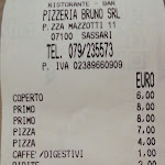 Photo n°1 de l'avis de Jorge.o fait le 28/07/2019 à 17:31 sur le  Ristorante Pizzeria Bruno à Sassari