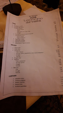Menu du Ristorante Il Leoncino à Roncoscaglia