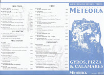 Menu du Restaurant Meteora à Münnerstadt