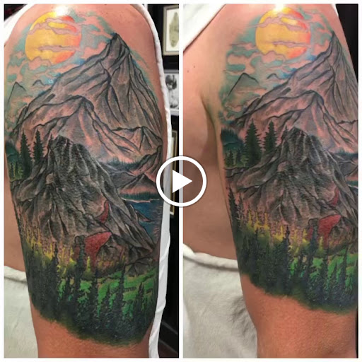 Explore stick figure tattoo ideas, creative tattoo ideas in Libertyville, available at Lucky Seven Tattoo