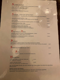 Auerbachs Keller à Leipzig menu