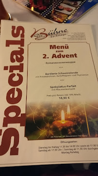 Restaurant Restaurant Die Bühne -backstage- à Ramstein-Miesenbach (le menu)