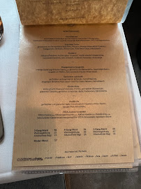 FREA à Berlin menu