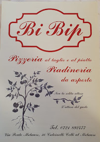 Pizzeria Pizzeria e Piadineria BI BIP di Maccarrone Ivan à Calcinelli (le menu)