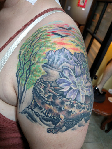 Explore tattoo cover up ideas for dark tattoos, creative tattoo ideas in Las Cruces, available at Camino Tattoo Studio & Art Gallery