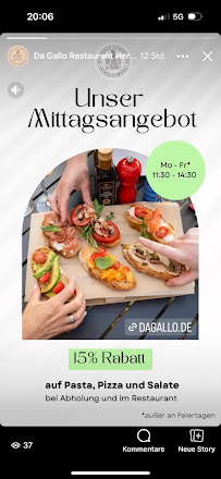 Da Gallo Restaurant à Heroldsberg menu