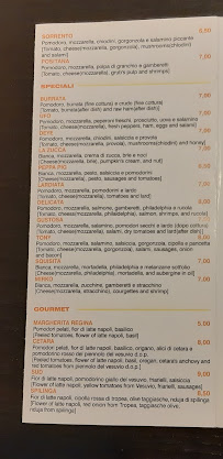 Menu du Pizza Express Da Angelo à Vicenza