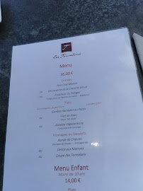 Restaurant français Les Tonneliers - Restaurant de Vignerons à Homps (le menu)