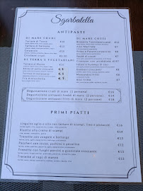 Menu du Ristorante Sgarbatella à Rome