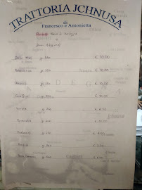 Bar trattoria Jchnusa à Turin menu