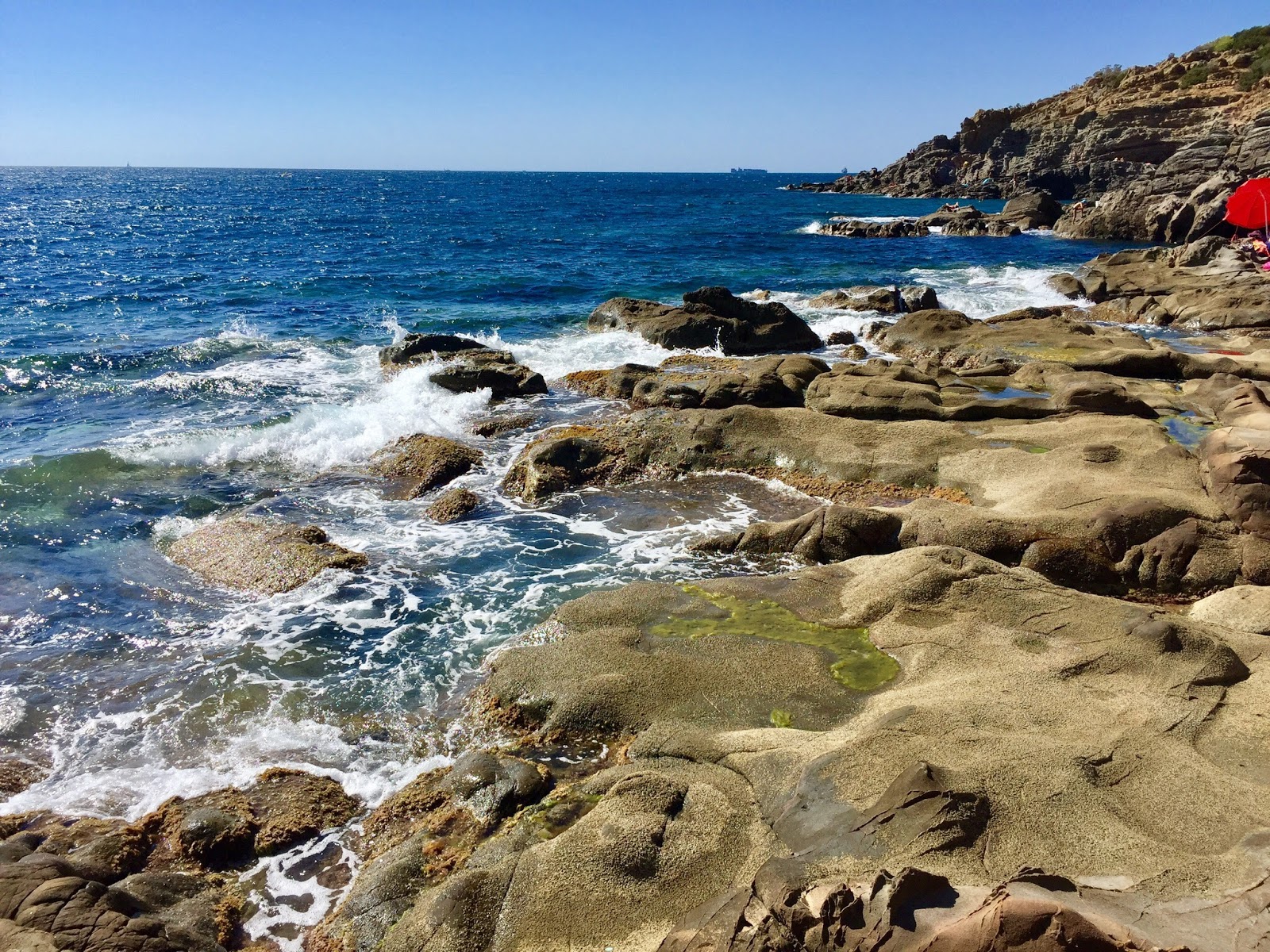 Photo de Punta Pacchiano avec roches de surface