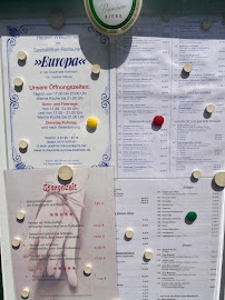 Menu du Spezialitätenrestaurant Europa à Kelkheim
