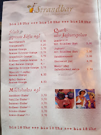 Strandhalle à Spiekeroog menu