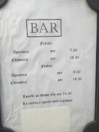 Carte du Osteria Zuffetti à Bottaiano