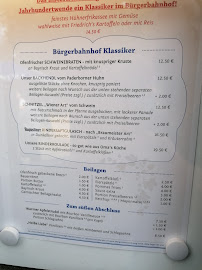 Restaurant Augustiner im Bürgerbahnhof à Potsdam - menu / carte