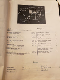 Steakhouse ASADOR à Berlin menu