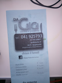Da Gigi Cucina e Pizzeria à Venice menu