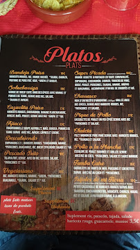 Restaurant colombien Mi Ranchito Paisa à Paris (la carte)